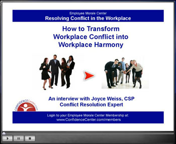 Conflict Resolution Webinar